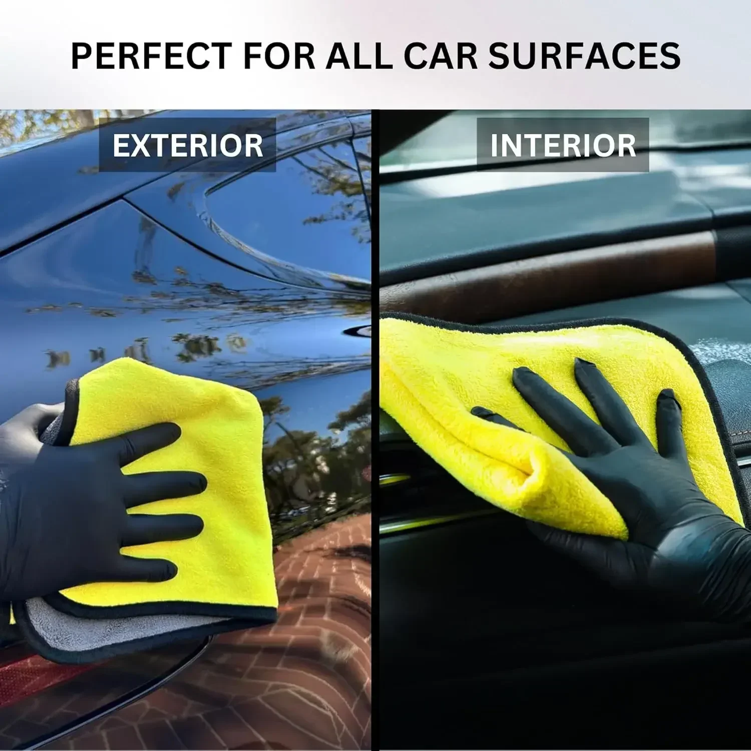 Microfiber Car Drying Towel Super Absorbent - 1/10pcs Car Wash Microfiber Towel Car