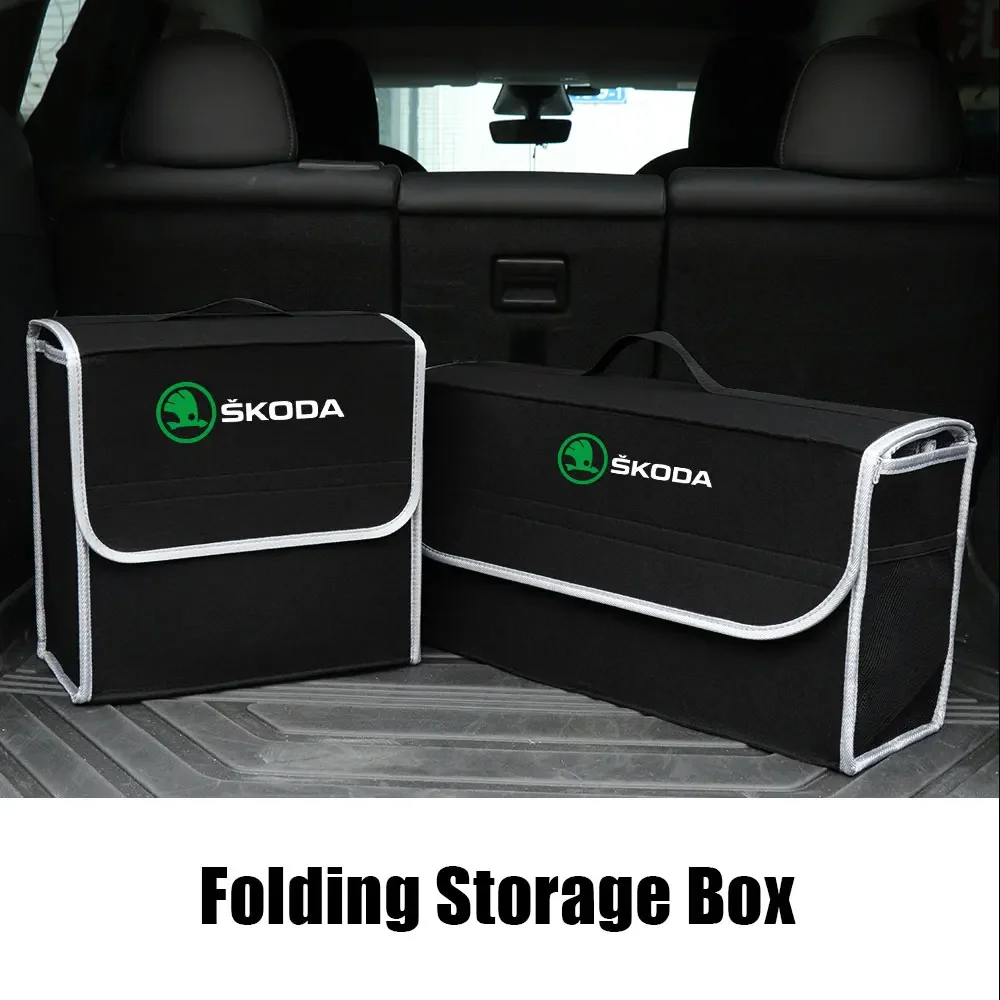 Car Trunk Organizer Foldable Storage Box - Car Trunk Storage Box Foldable Felt