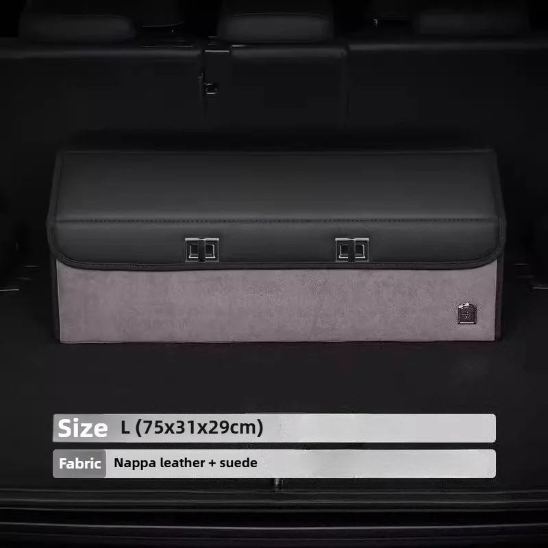 Light Luxury Suede Car Trunk S - Car Trunk Organizer Foldable Storage Box review and price