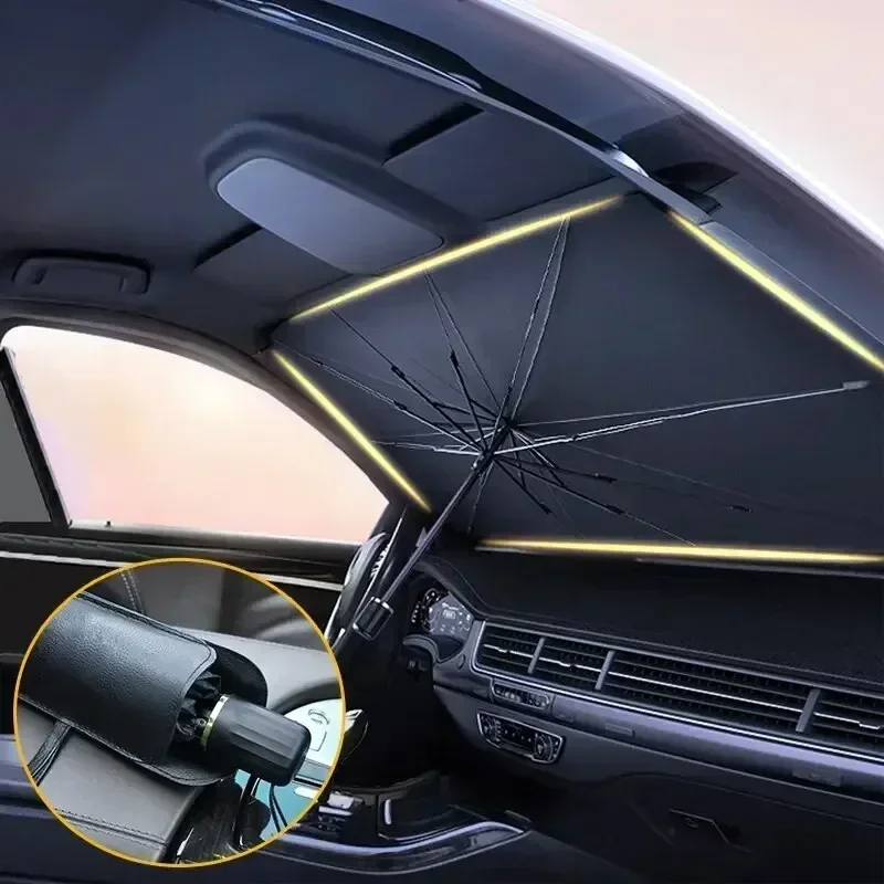 Foldable Car Umbrella Sunshade - Car Sunshade Windshield Umbrella Foldable review and price