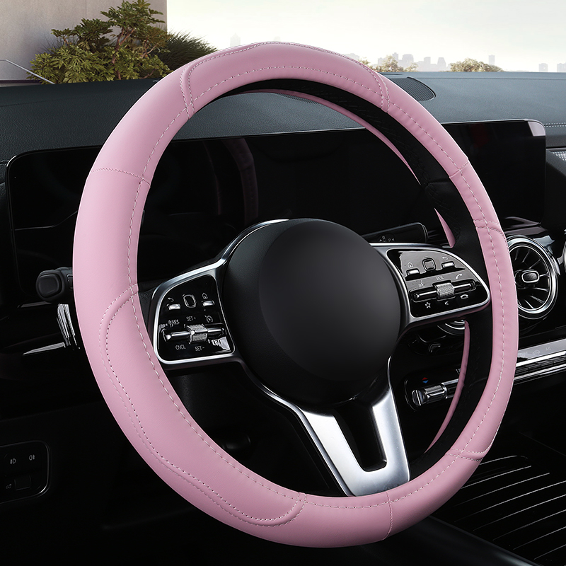 Car  Anti-Slip Leather  Steeri - Car Steering Wheel Cover Anti Slip Breathable review and price