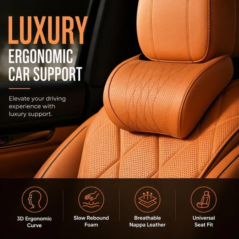 Universal Car Headrest Lumbar  - Memory Foam Car Neck Pillow Lumbar Support review and price
